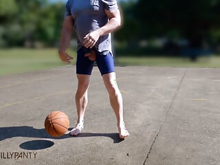 Playing Basketball On A Public Court With My Cock On Display free video