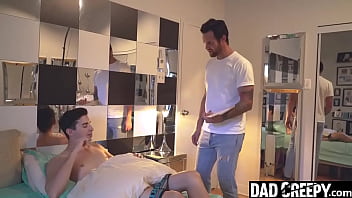 Stepdad Decides To Teach Stepson A Lesson Because He's Often Too Horny To Focus On Studies - Dadcreepy free video