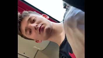 Twink Coming Home From School Masturbates Big Cock On The Bus And Make Huge Cum On The Seat free video