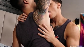 Nextdoorbuddies - Tattooed Muscle Duo Devour One Another free video