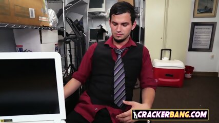 Black Stud Fucks Bareback A Gay Teen During Fake Interview free video